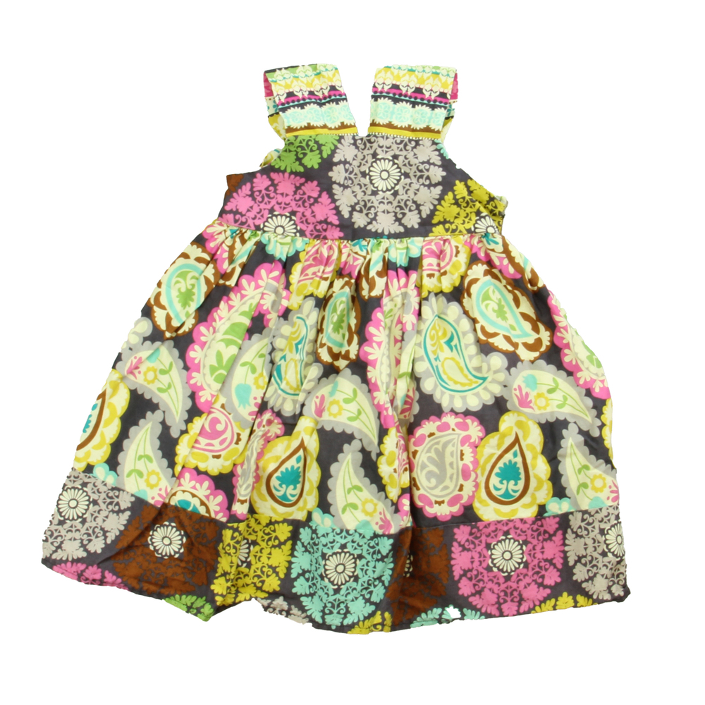 Unknown Brand Girls Gray | Pink | Ivory | Green Dress size: *2T